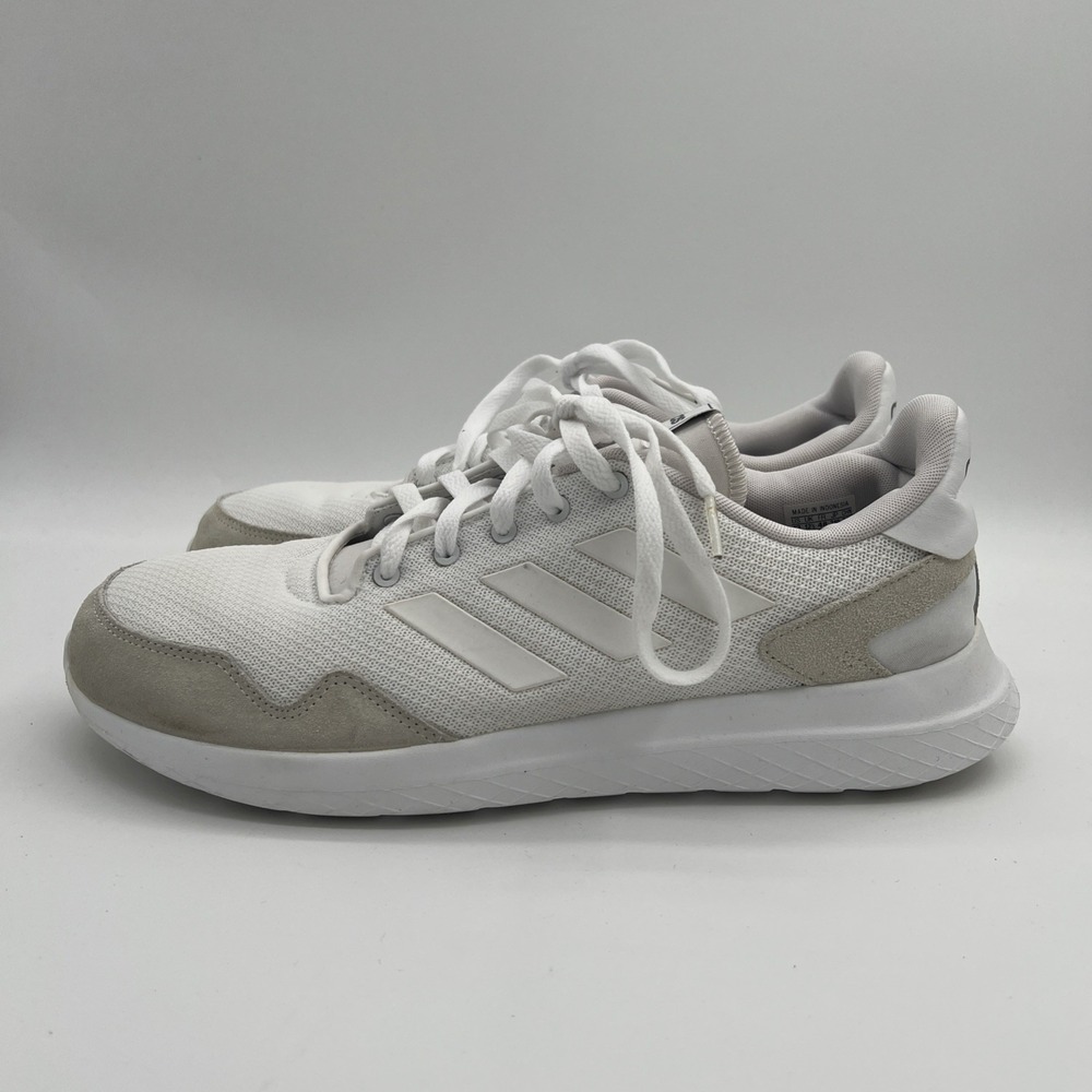 Adidas Archivo EF0523 Men's US 13 Running Shoes Cloud White Lace‎ Up Sneaker